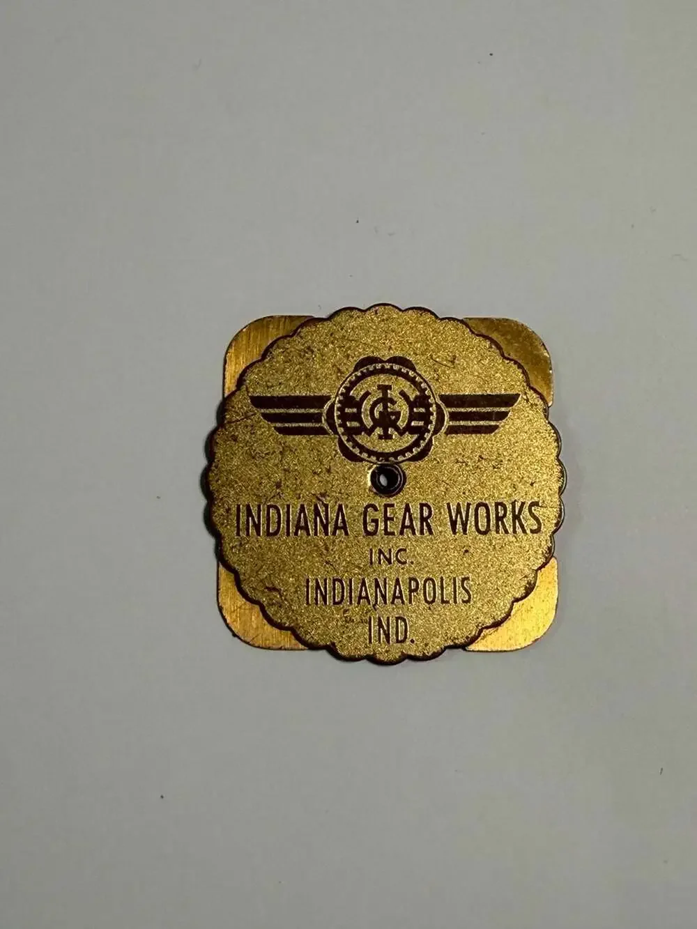 Vintage Indiana Gear Works 1955-1982 Perpetual Calendar Brass Token